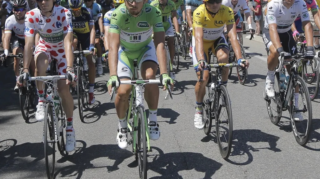 Lídří bodovacích soutěží na Tour de France 2013