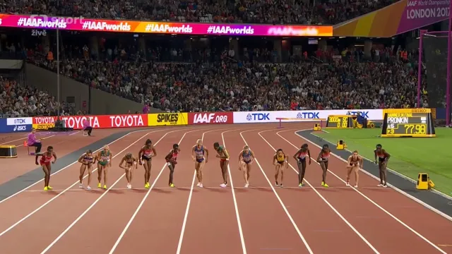 Finálový běh žen na 3000 metrů steeplechase