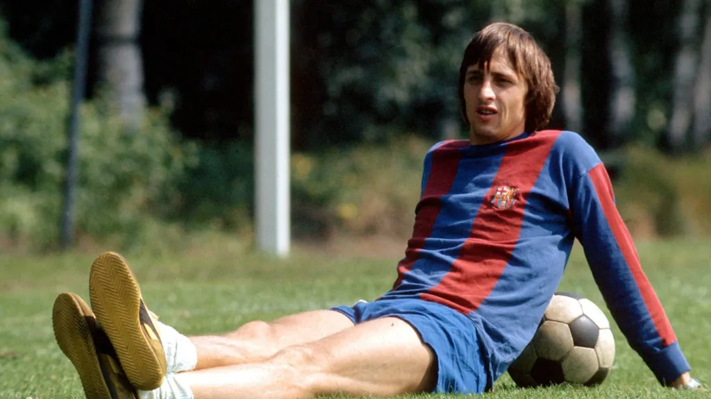 Johan Cruyff v dresu Barcelony