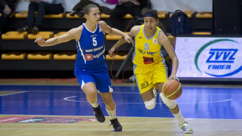 Sestřih basketbalového utkání USK Praha - Nový Záhřeb