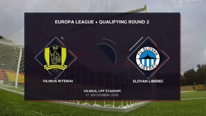 Sestřih utkání 2. předkola EL Riteriai – Liberec