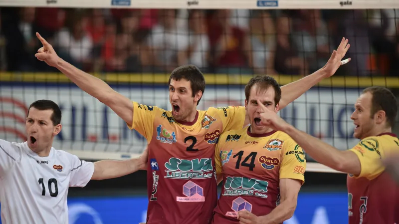 Sestřih 5. finále volejbalistů Liberec - České Budějovice