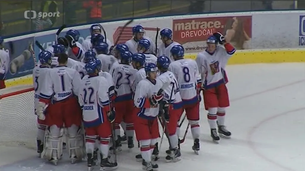 Sestřih hokejového utkání do 20 let Česko - Rusko