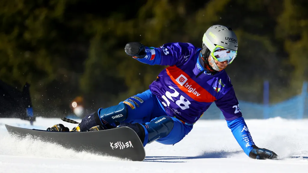 Italský snowboardista Maurizio Bormolini