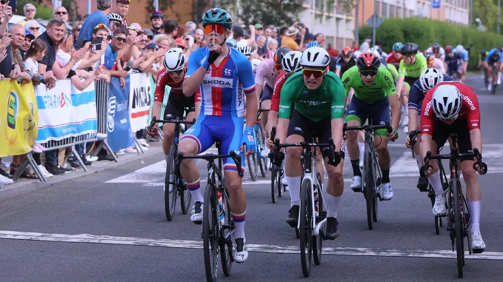 Kryštof Král se raduje z etapového vítězství