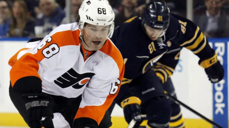 Jaromír Jágr v utkání s Buffalem