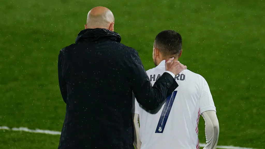 Zinédine Zidane a Eden Hazard