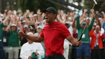 Tiger Woods po vítězství na Masters
