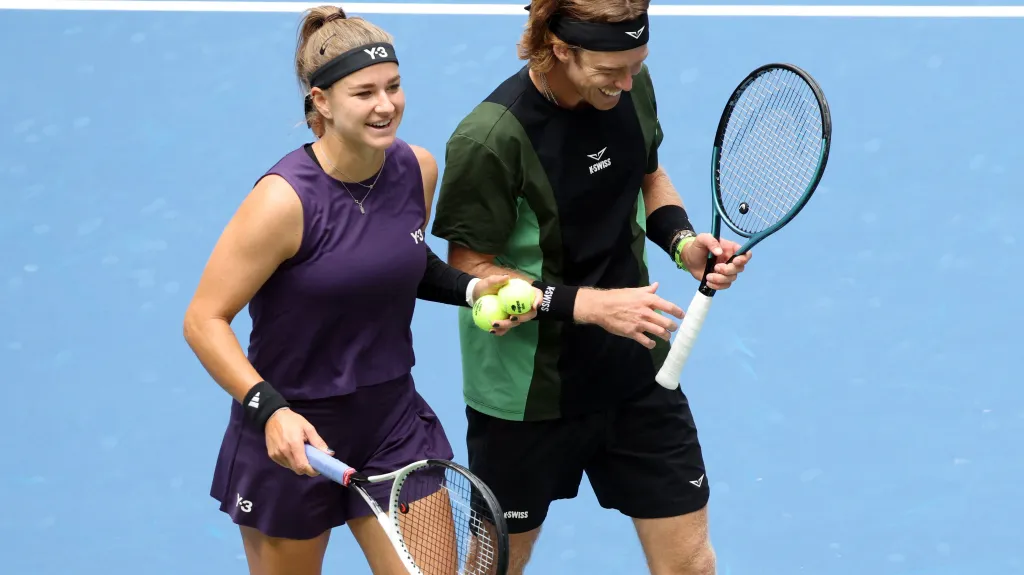 Karolína Muchová s Andrejem Rubljovem