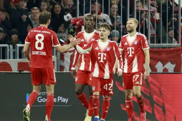 Radost hráčů Bayernu