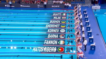 Finále 50 m volným způsobem vyhrál Šeremet