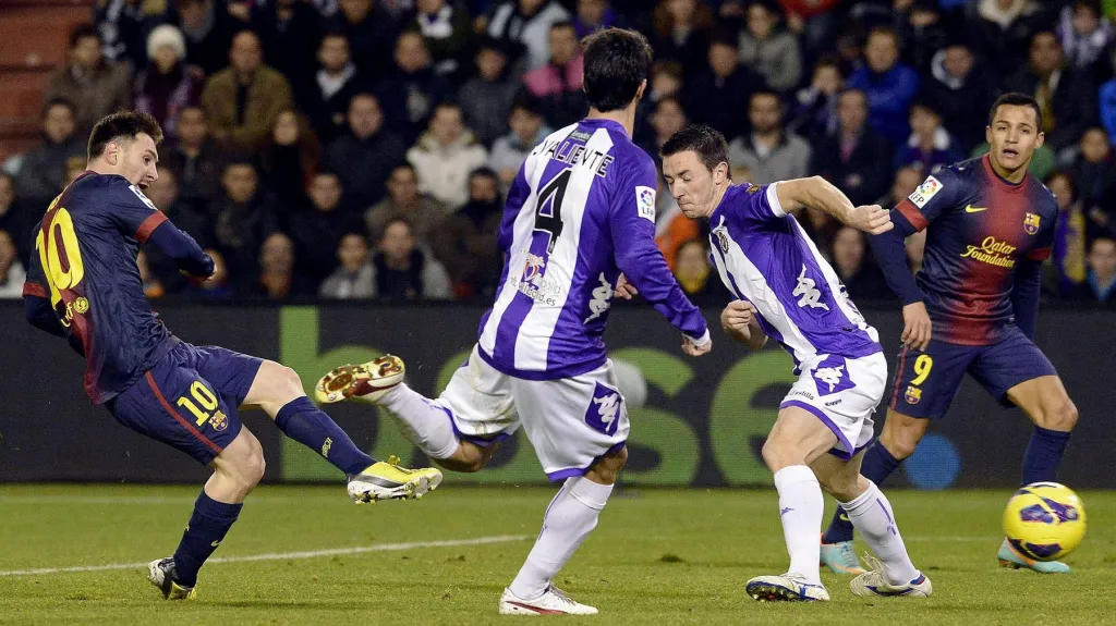 Messi skóroval i proti Valladolidu