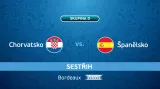 Sestřih utkání Chorvatsko - Španělsko