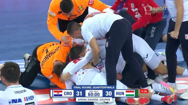 Gól v poslední vteřině poslal Chorvatské házenkáře do semifinále