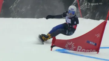 Jízda Zuzany Maděrové v paralelním obřím slalomu v Rogle