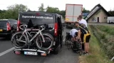 Vstup Lady Kolovratové ke startu Handy Cyklo Maratonu