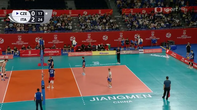 Závěr utkání Česko – Itálie