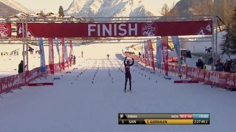 Gjerdalen ovládl Kaiser Maximilian Lauf, Novák byl 21.