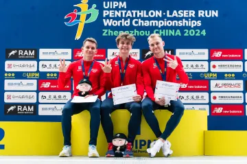 Čeští pětibojaři Vlach, Lukeš a Grycz