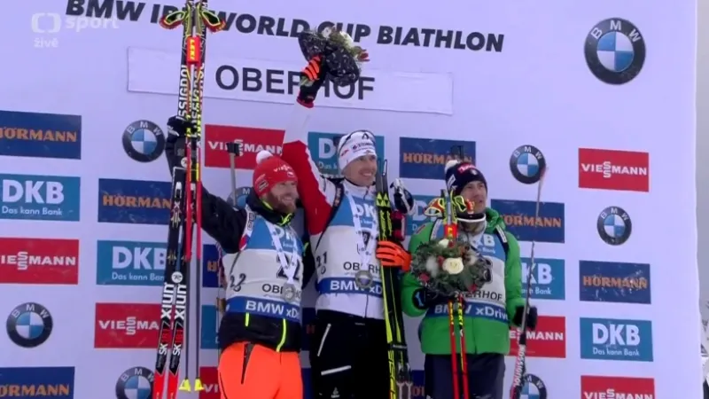 Sestřih: Šlesingr vybojoval ve sprintu v Oberhofu druhé místo