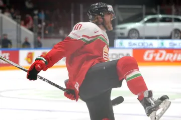 Slavící Gergő Nagy v utkání s Běloruskem