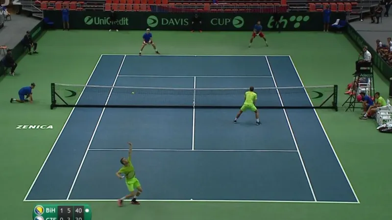 Závěrečný gem utkání Bašič/Brkič - Veselý/Lehečka