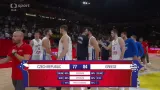 Poslední vteřiny utkání Česko - Řecko