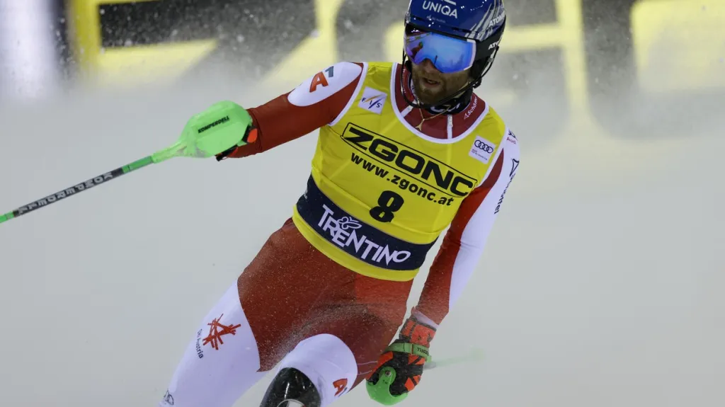 Rakouský slalomář Marco Schwarz