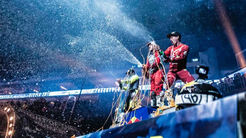 Libor Podmol po závodě v Berlíně