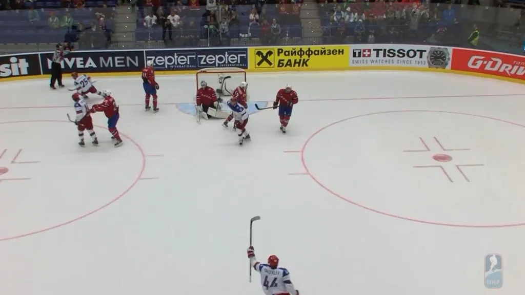 Gól v utkání Rusko - Norsko: Tichonov - 4:0 (17. min.)