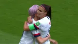 Gól v utkání Francie - USA: Rapinoeová - 0:1 (5. min.)