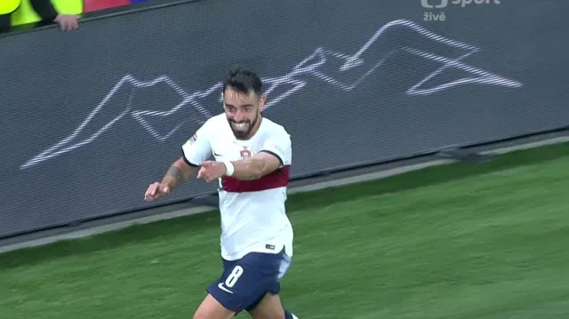 Gól v utkání Česko – Portugalsko: Fernandes - 0:2 (45. + 2 min.)