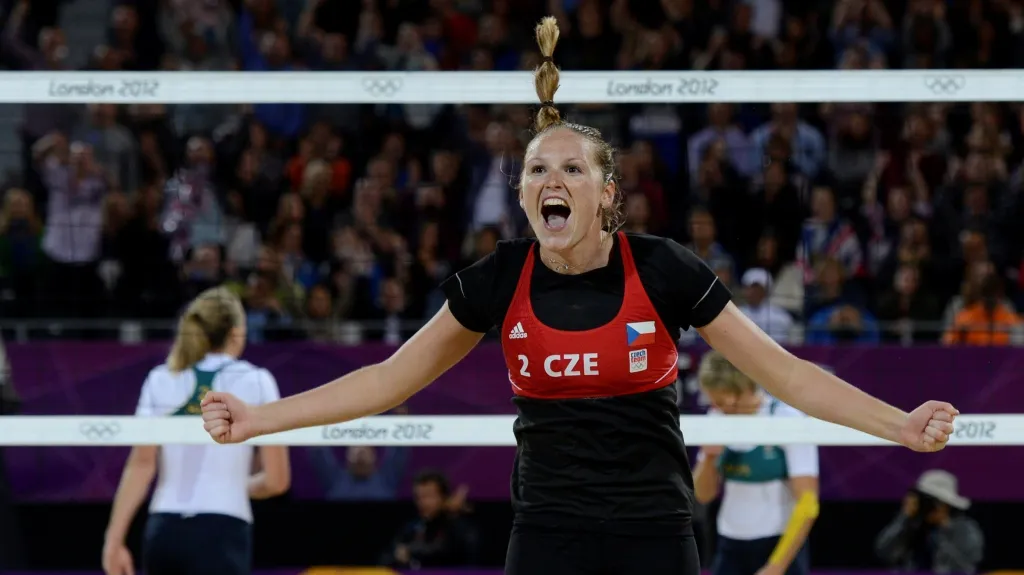 Kristýna Kolocová se raduje