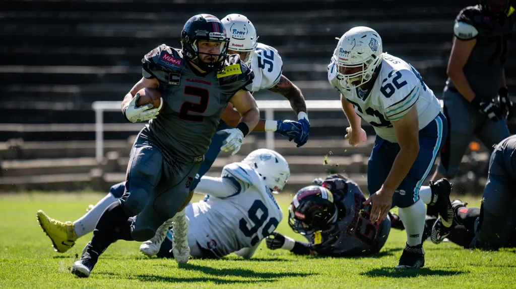 Utkání Vysočina Gladiators - Ostrava Steelers