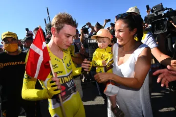 Jonas Vingegaard s rodinou