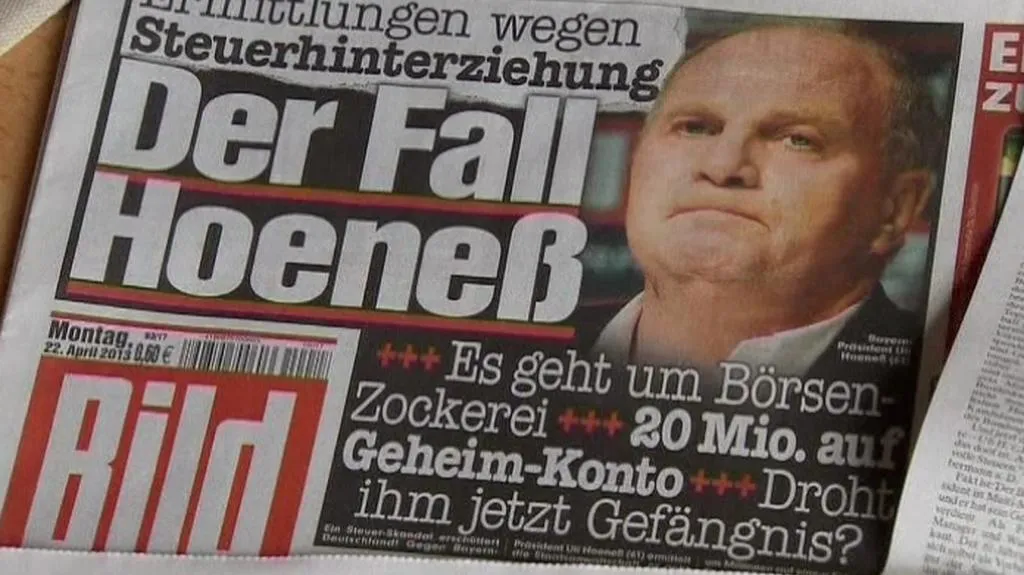 Daňová aféra prezidenta Bayernu Mnichov Uliho Hoenesse