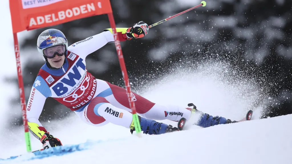 Marco Odermatt na SP v Adelbodenu