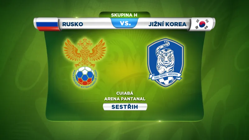 Sestřih utkání Rusko - Jižní Korea