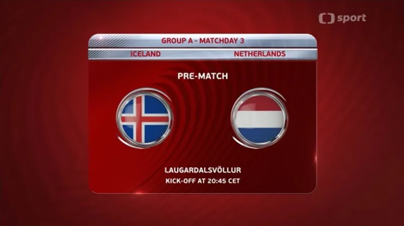 Sestřih utkání Island - Nizozemsko