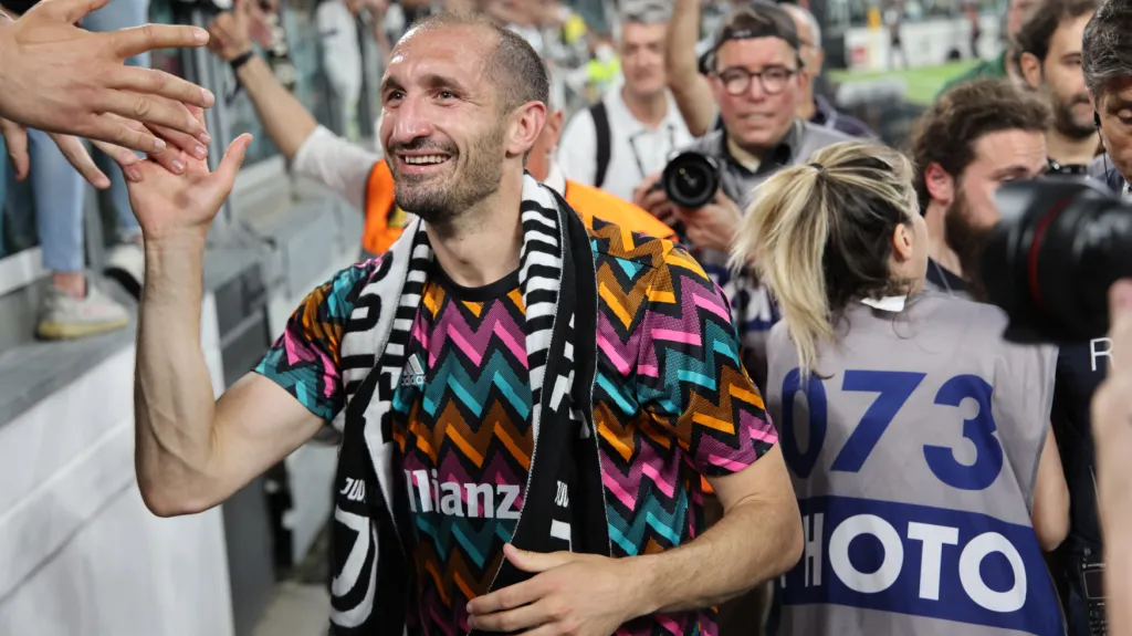 Giorgio Chiellini se loučí s fanoušky Juventusu