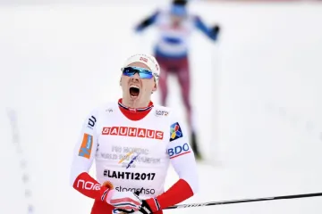 Radující se Finn Haagen Krogh