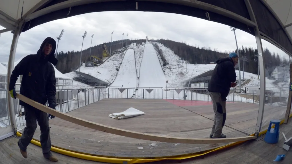 Příprava na MS v letech na lyžích