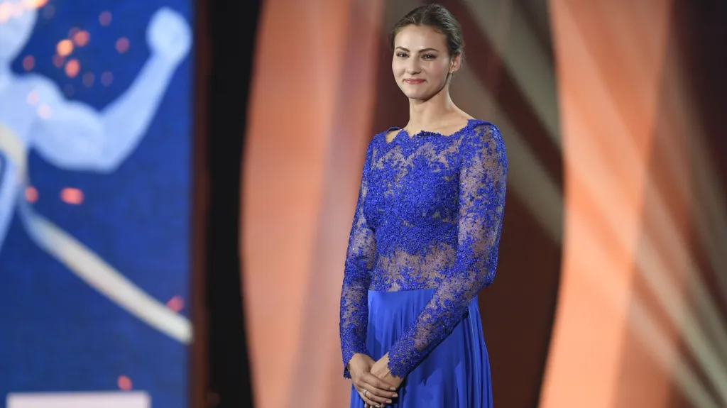 Barbora Seemanová na vyhlášení Sportovce roku 2018