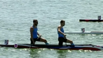 Sestřih semifinálových jízd rychlostní kanoistiky v Baku