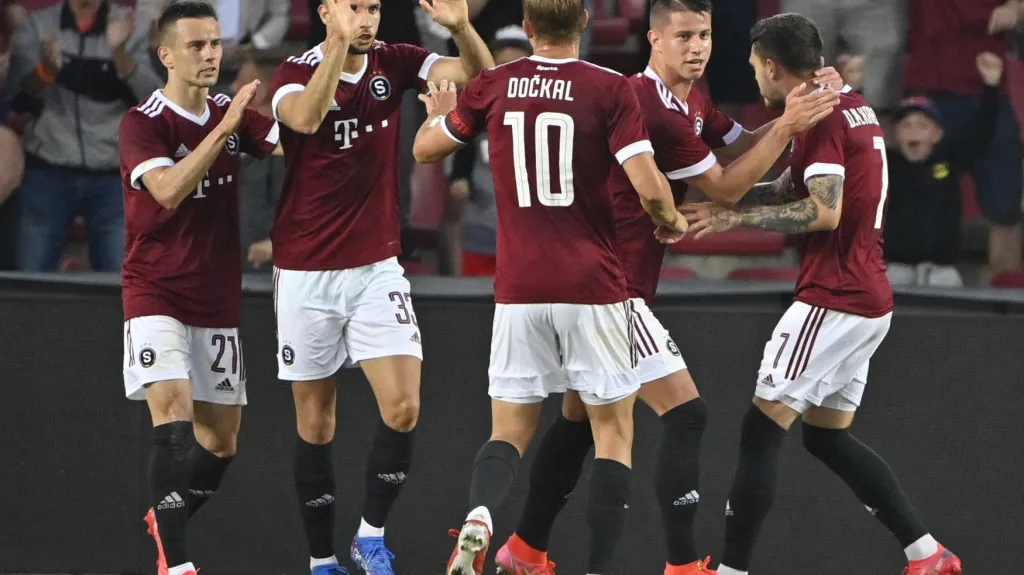 Radost fotbalistů Sparty