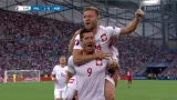 Gól v utkání Polsko - Portugalsko: Lewandowski - 1:0 (2. min.)