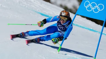 Nejrychlejší jízda Federicy Brignoneové v prvním kole obřího slalomu