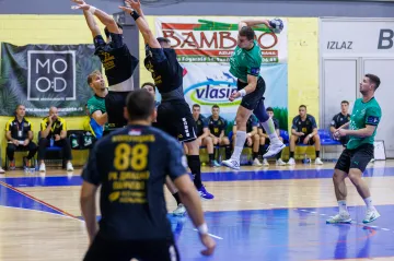 Házenkáři Karviné při utkání v Srbsku