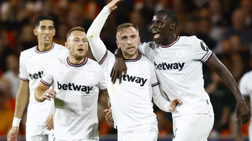 Radost fotbalistů West Hamu