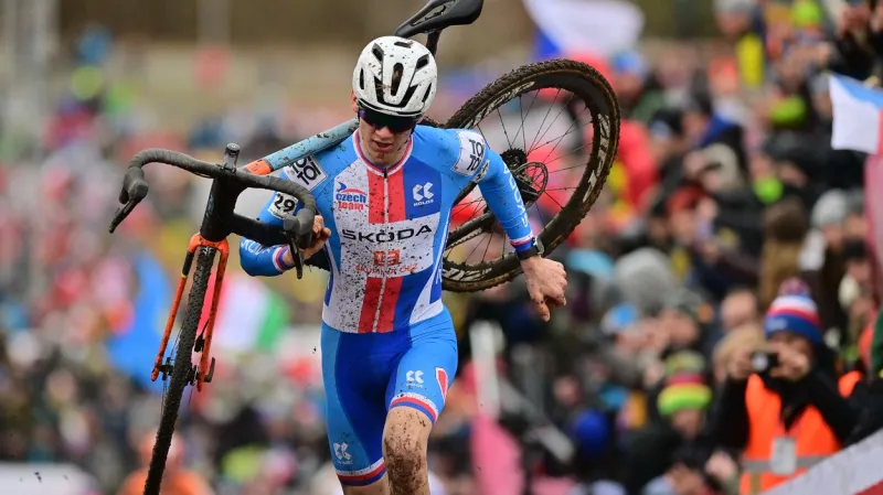 Kryštof Bažant na MS v cyklokrose v Táboře